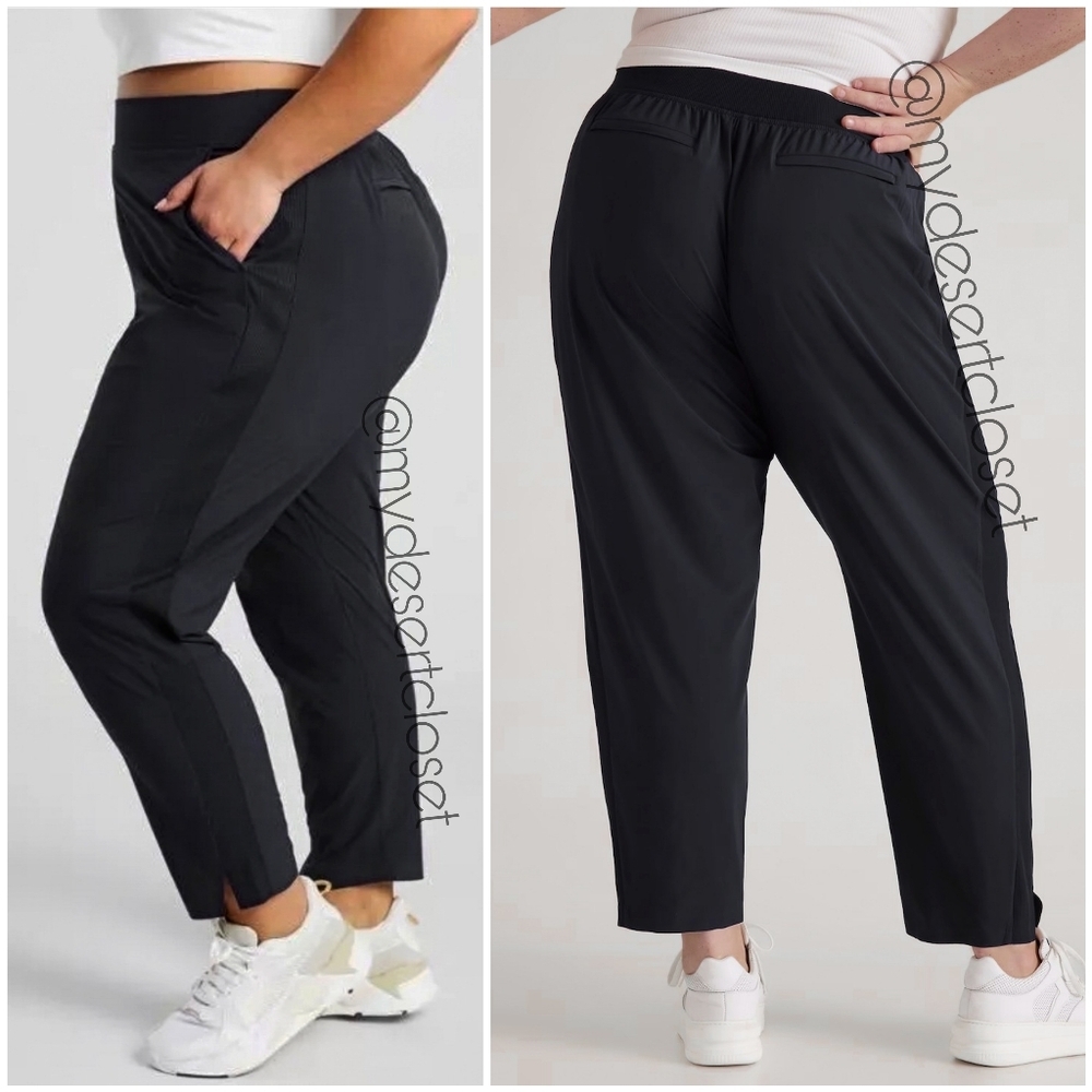 Athleta Brooklyn Black Sustainable Recycled Lightweight Commuting Travel Pants